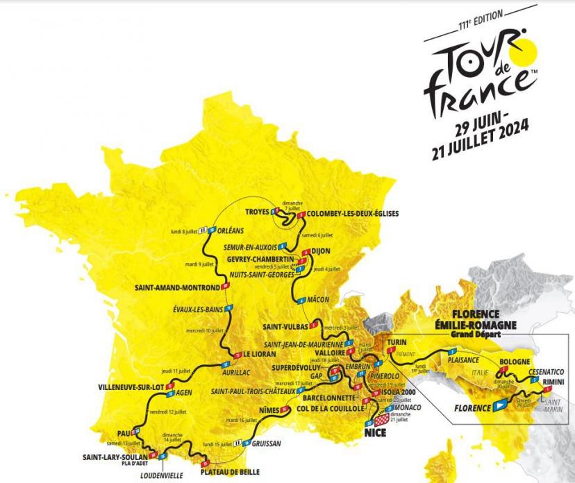 Tour de France à Villeneuve-sur-Lot au Manoir du Moulin de Madame