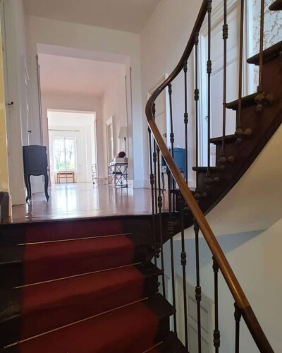 Le couloir desservant les chambres