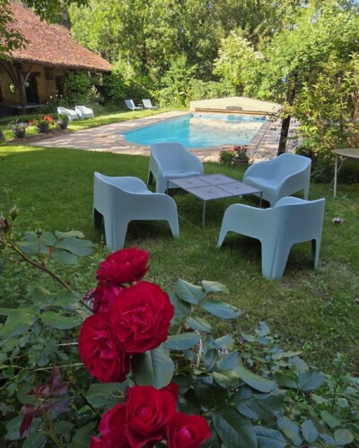 Jardin Piscine Le Manoir du Moulin de Madame